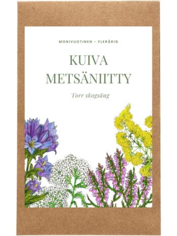 Kuiva metsäniitty siemenpussi etupuoli