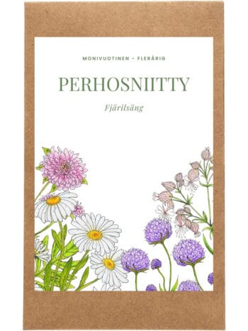 Perhosniitty siemenpussi etupuoli